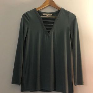 Green long sleeve top